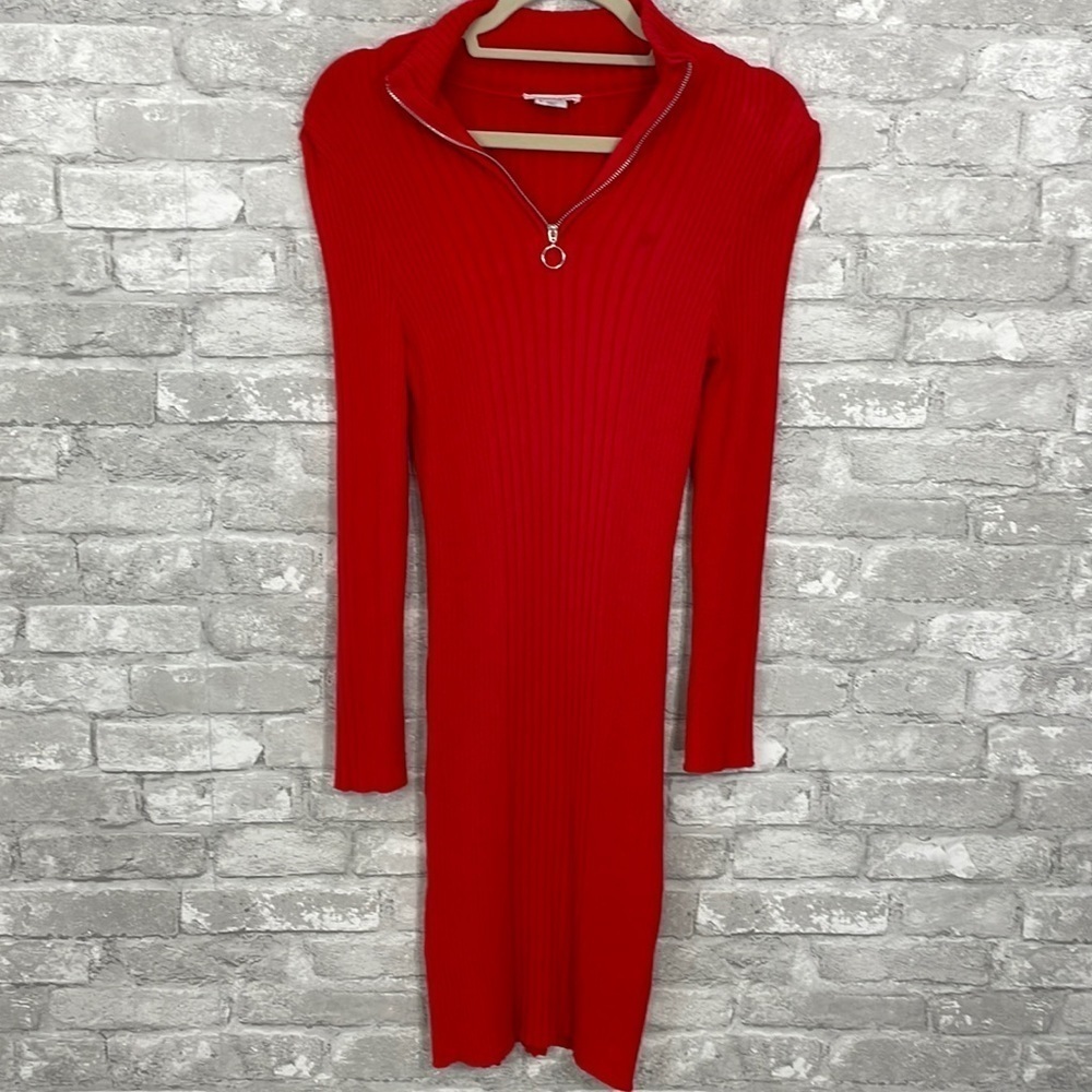 Cooperative Carmen Zip-Up Sweater Dress